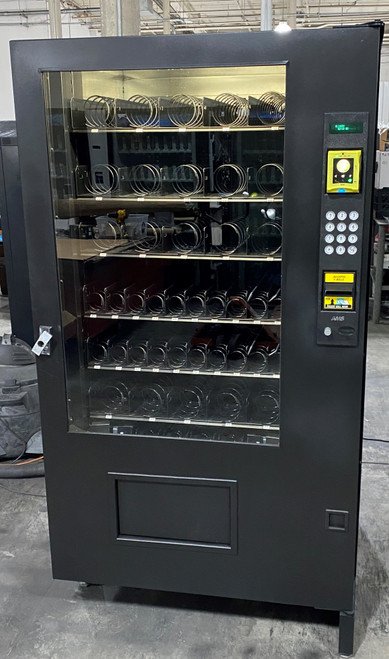 "AMS 39-VCF Visi-Combo Vending Machine with snack and drink compartments"